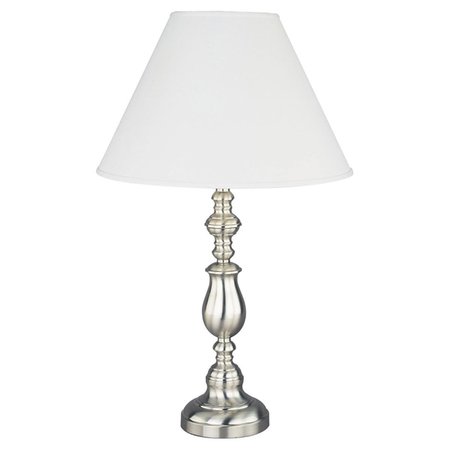 YHIOR 27 in. Metal Table Lamp - Satin Nickel YH2469947